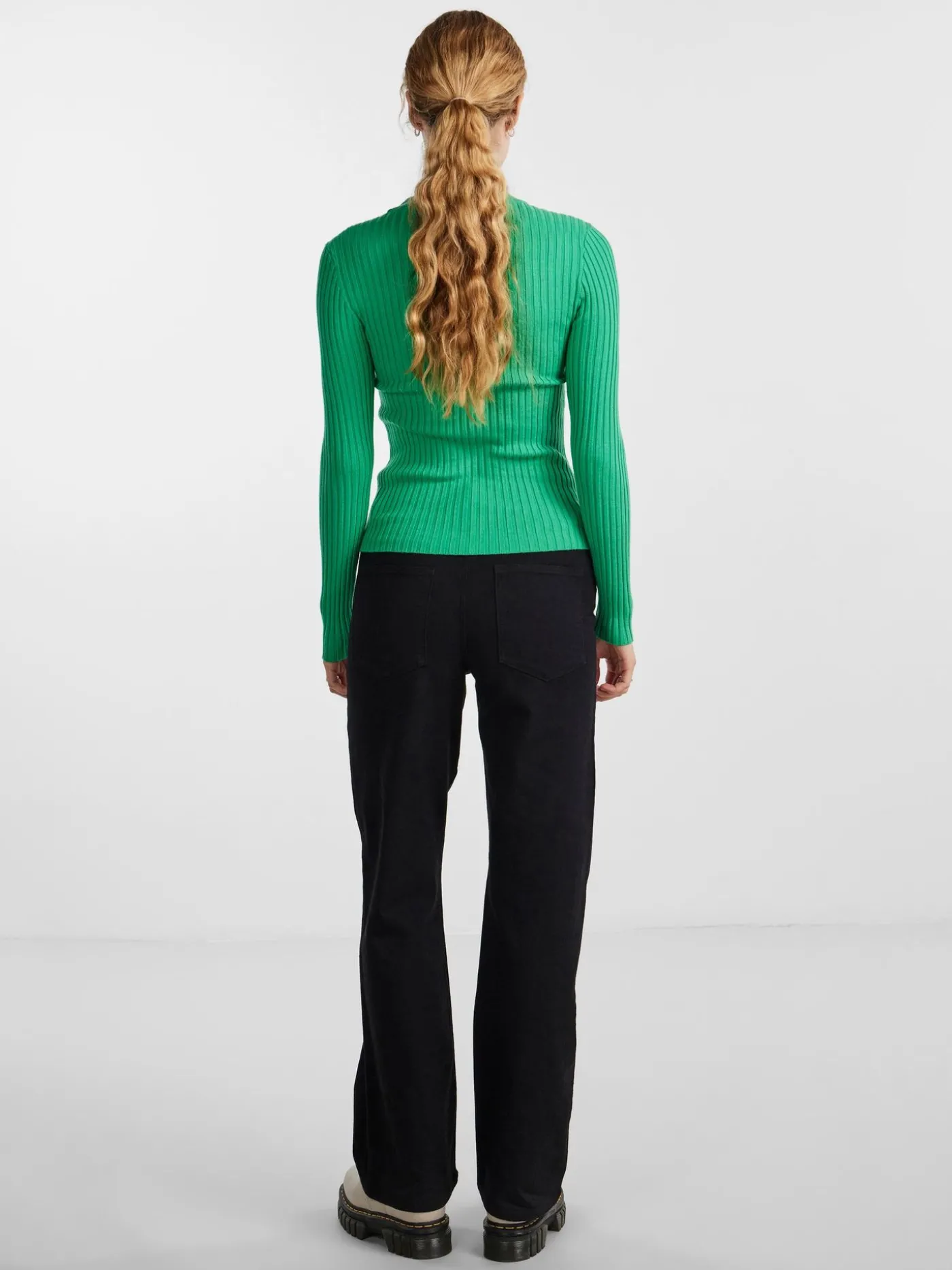 PCCRISTA LS O-NECK KNIT NOOS BC