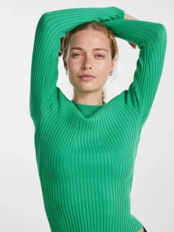 PCCRISTA LS O-NECK KNIT NOOS BC