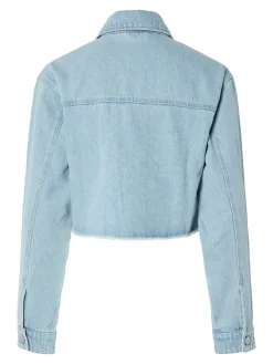 PCFAY CROPPED DENIM JACKET