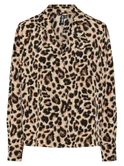 PCJULINA LS V-NECK SHIRT MM WVN