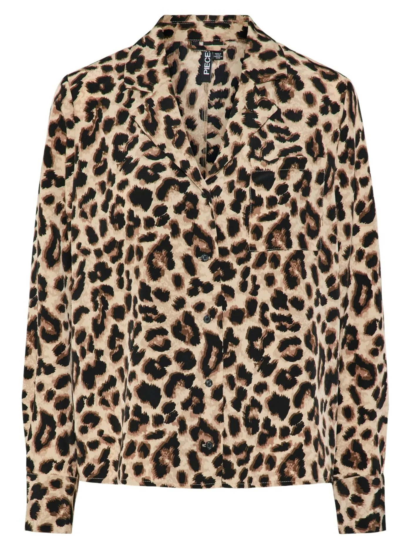 PCJULINA LS V-NECK SHIRT MM WVN