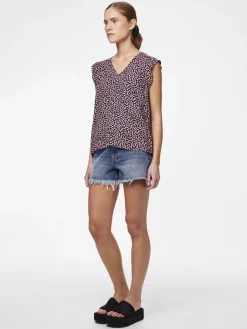 PCNYA SL V-NECK TOP BC