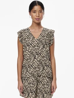 PCNYA SL V-NECK TOP BC