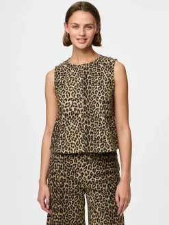 PCSALUME SL DENIM TOP