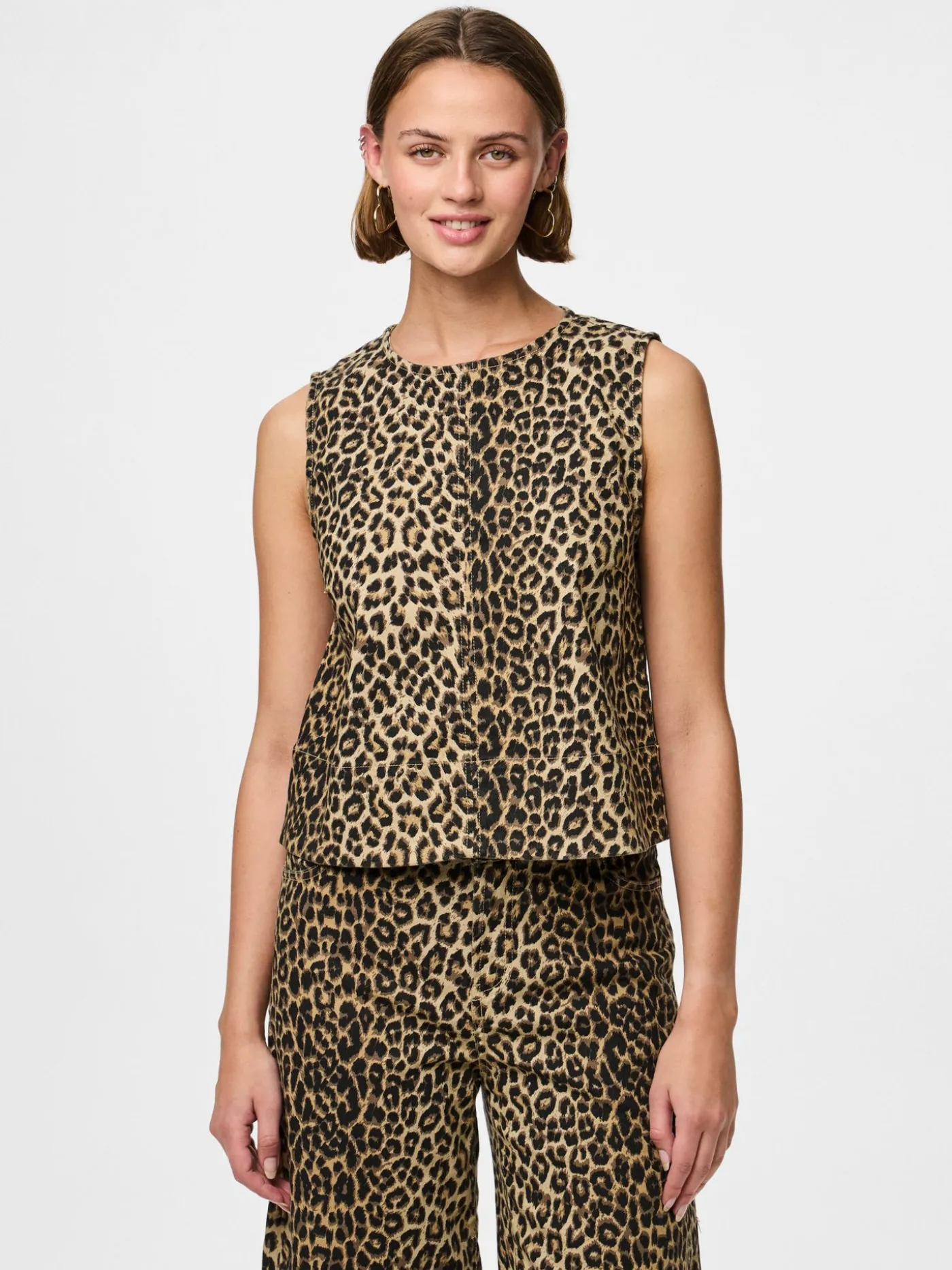 PCSALUME SL DENIM TOP