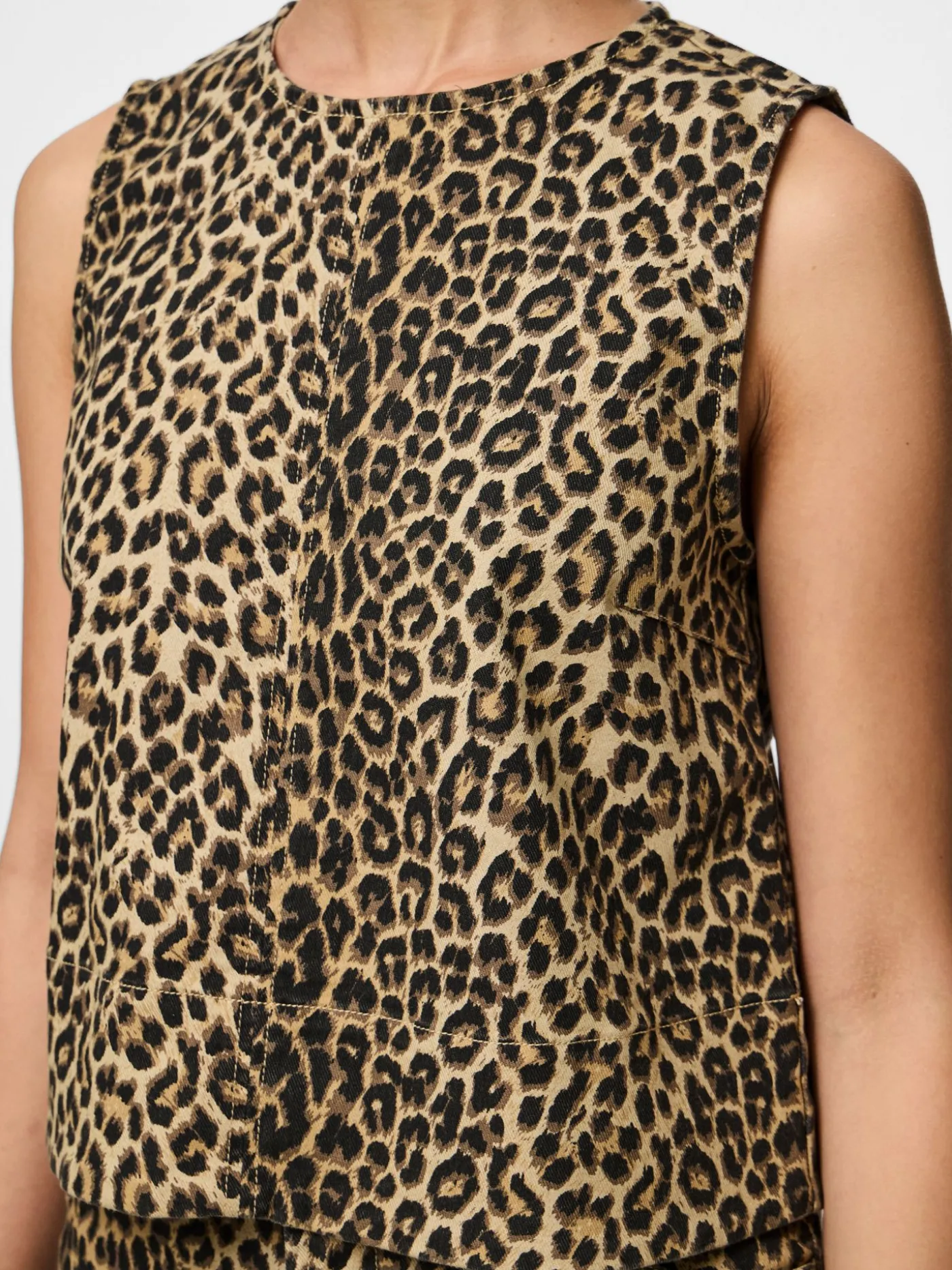 PCSALUME SL DENIM TOP