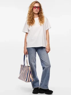 PCSKYLAR SS OVERSIZED TEE JRS NOOS