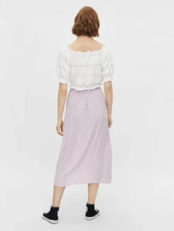 PCTAYLEE SS CROPPED TOP BC - Bright White