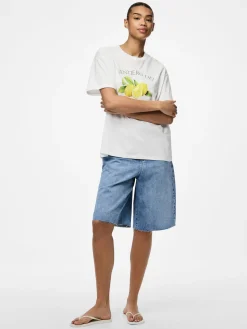 PCTHEA SS PRINTED T-SHIRT BC