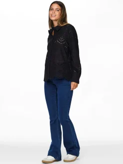 PCVILDE LS SHIRT WVN NOOS