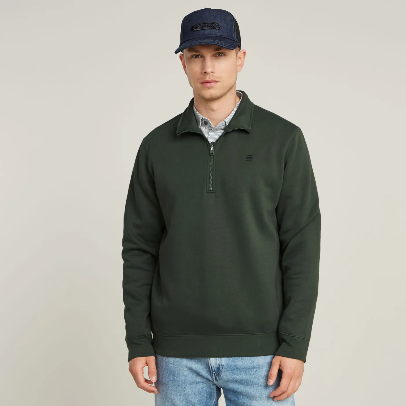 Premium core half zip r sw ls