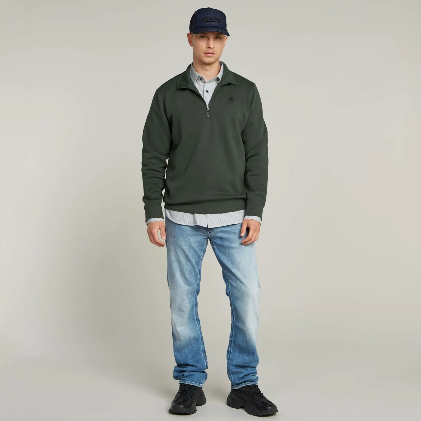 Premium core half zip r sw ls