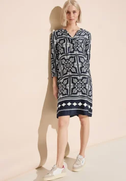 Printed Border Viscose Dress