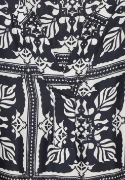 Printed Border Viscose Dress