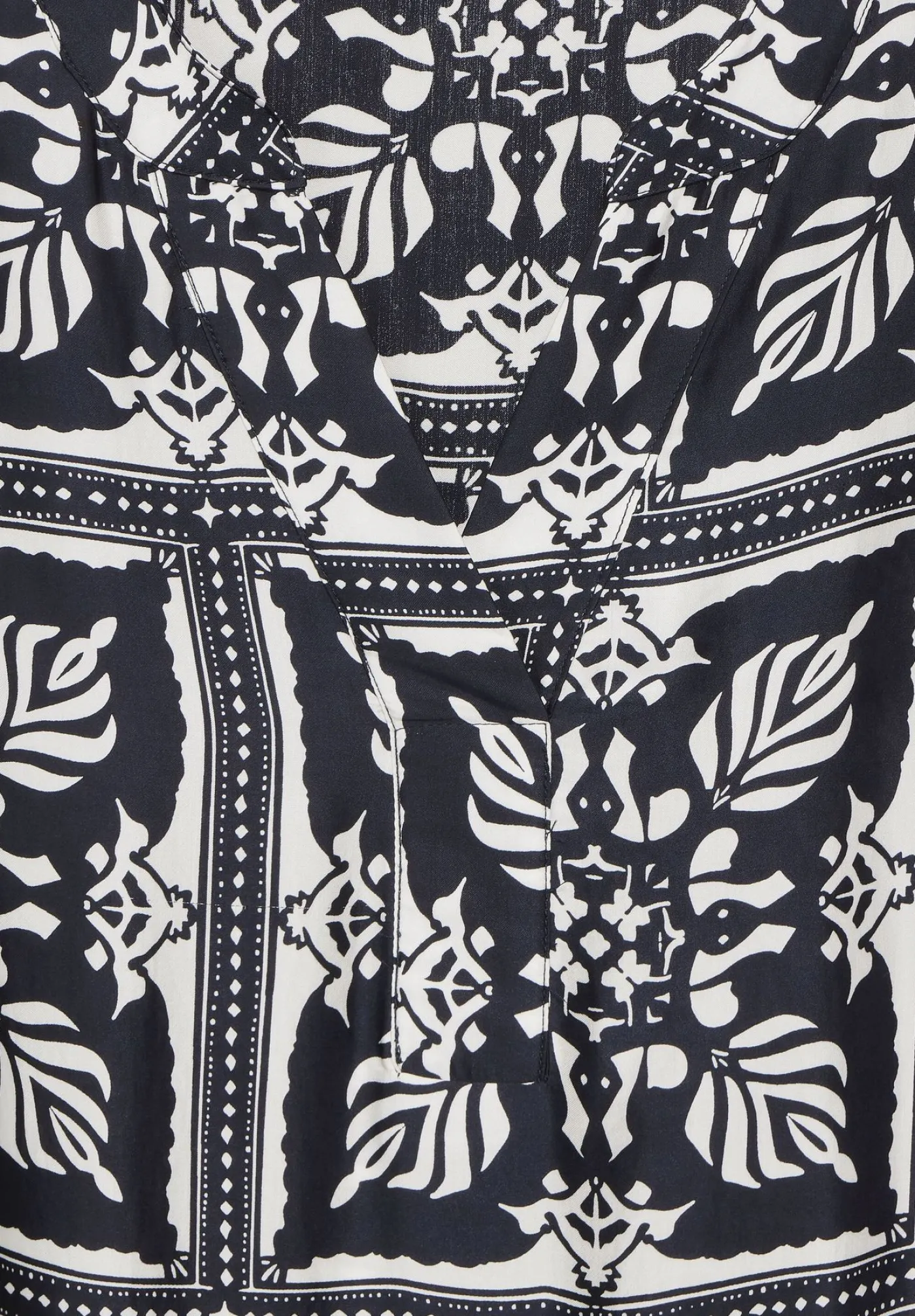 Printed Border Viscose Dress