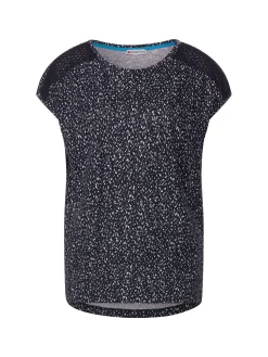 printed shirt w.lace shoulder