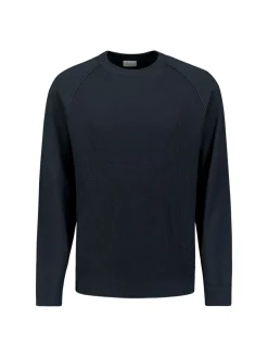 Pullover Crewneck Solid Waffle Knit