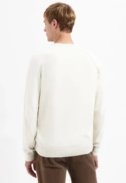 Pullover Crewneck Solid Waffle Knit