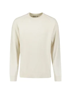 Pullover Crewneck Solid Waffle Knit