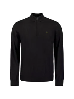 Pullover Half Zip 2 Coloured Melange