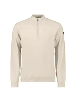 Pullover Half Zip High Collar Solid
