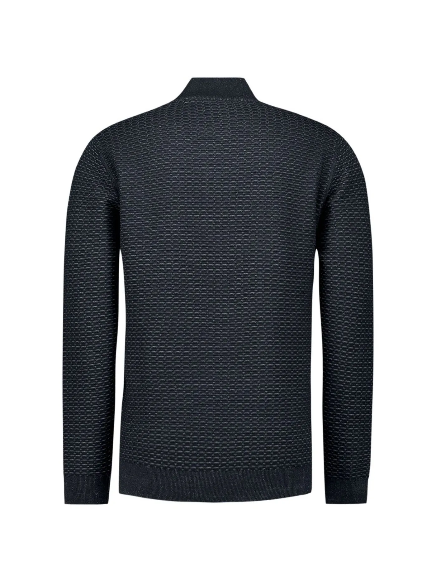 Pullover Half Zip Jacquard Plated