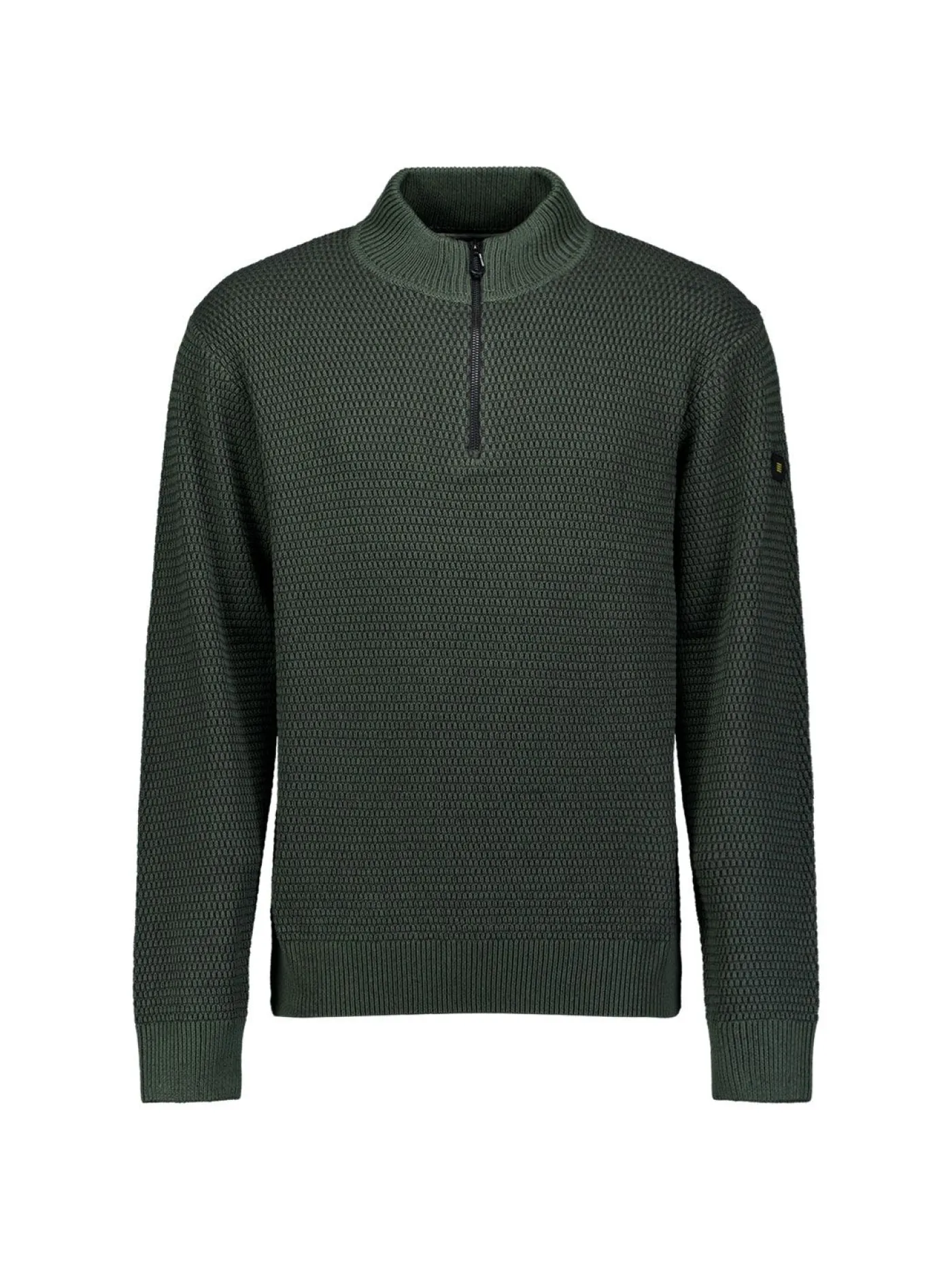 Pullover Half Zipper 2 Coloured Melange