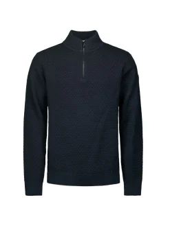 Pullover Half Zipper 2 Coloured Melange