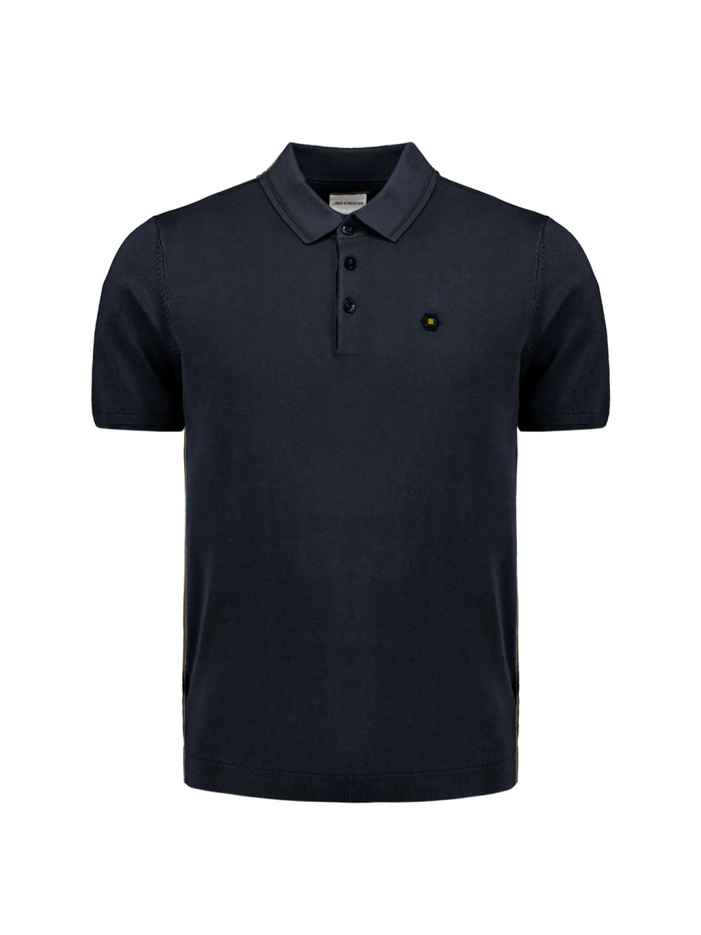 Pullover Short Sleeve Polo Button Solid