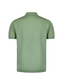 Pullover Short Sleeve Polo Zip Solid