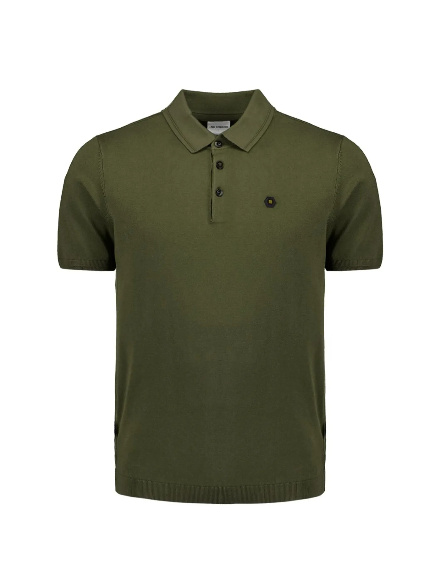 Pullover Short Sleeve Polo Button Solid
