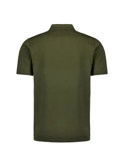 Pullover Short Sleeve Polo Button Solid