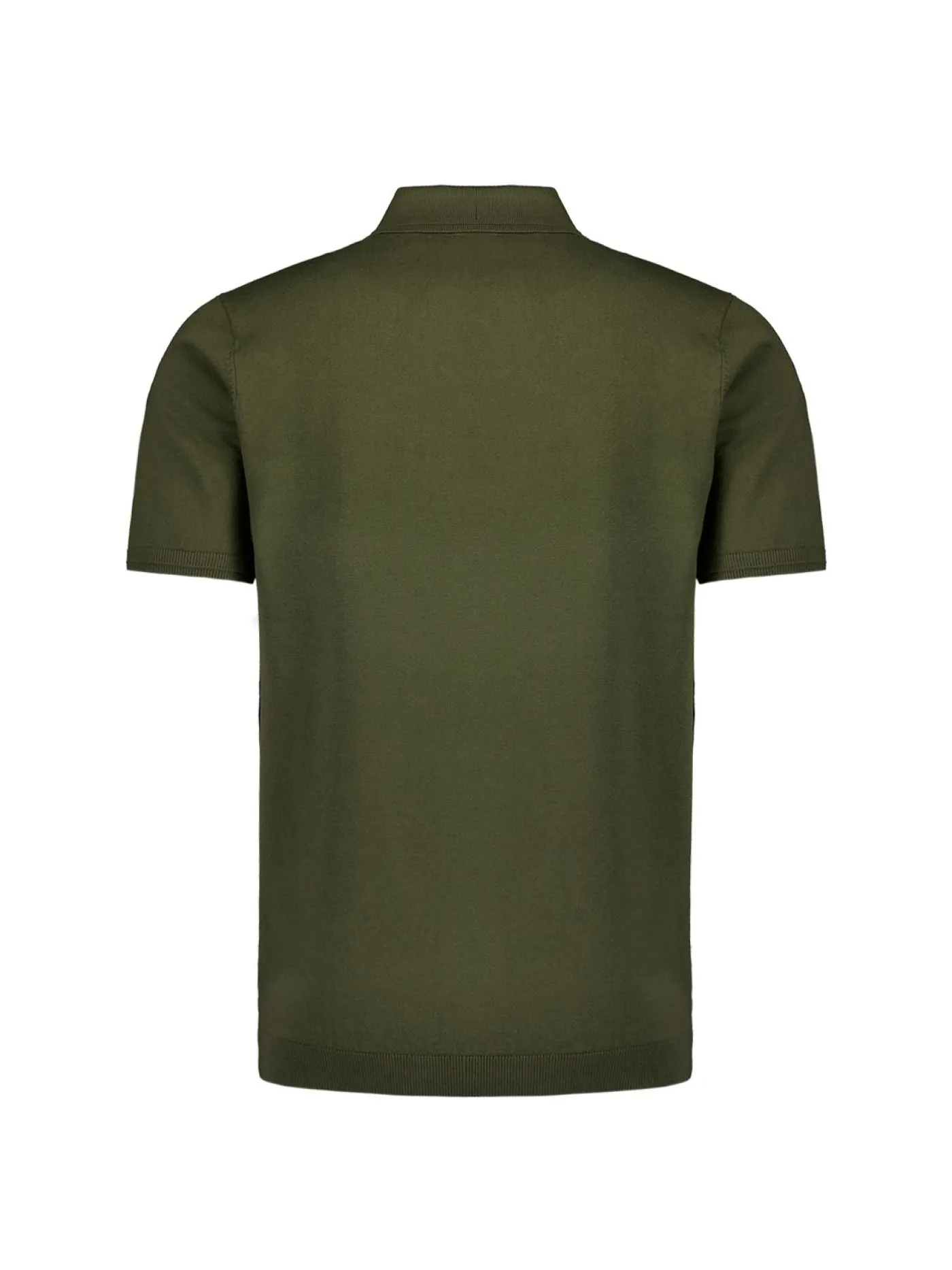 Pullover Short Sleeve Polo Button Solid