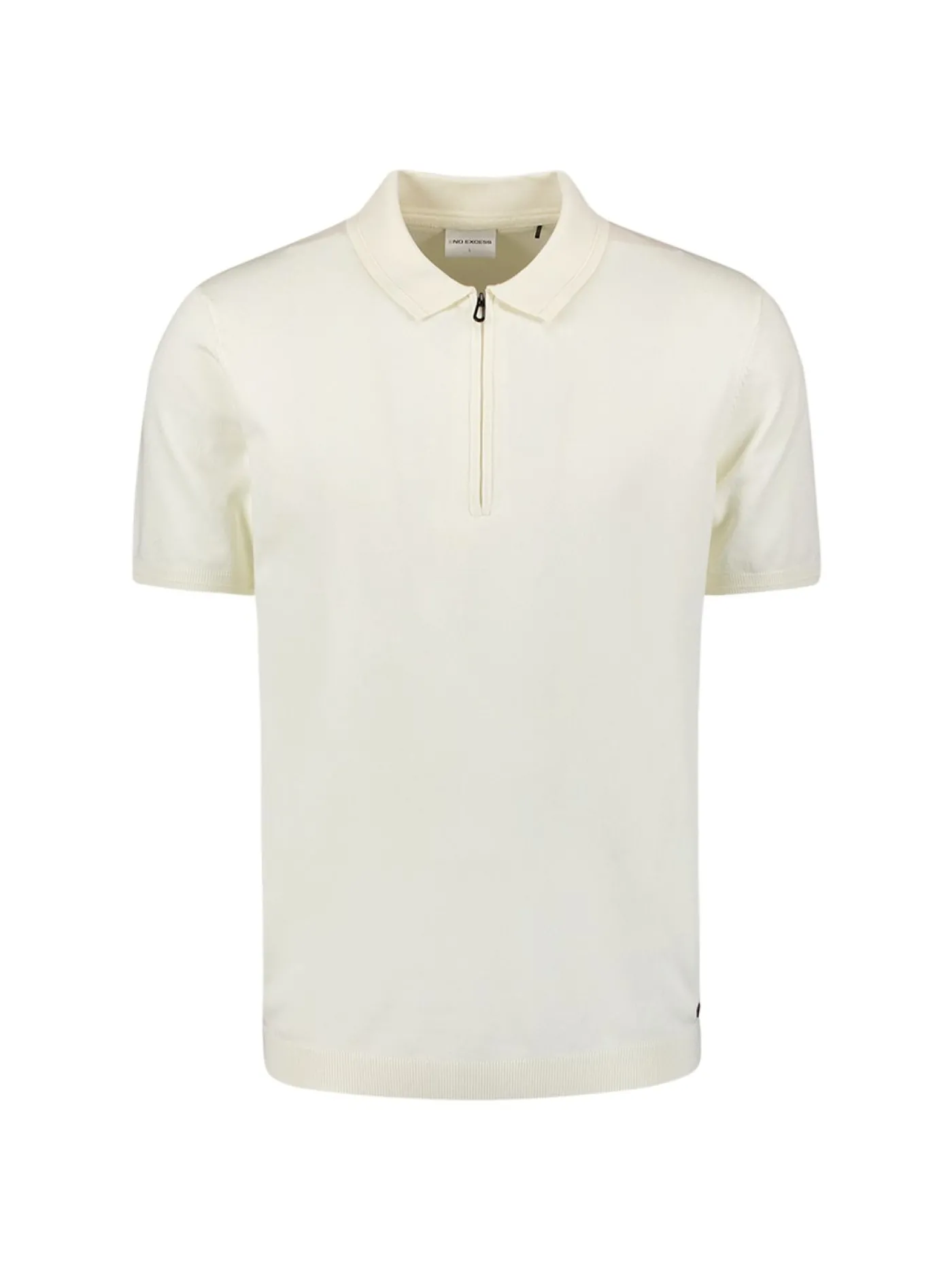 Pullover Short Sleeve Polo Zip Solid