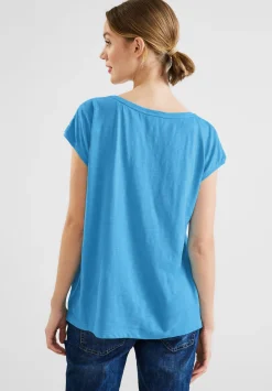 Qr shirt w.lace shoulder