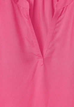 Qr shirtblouse w splitneck