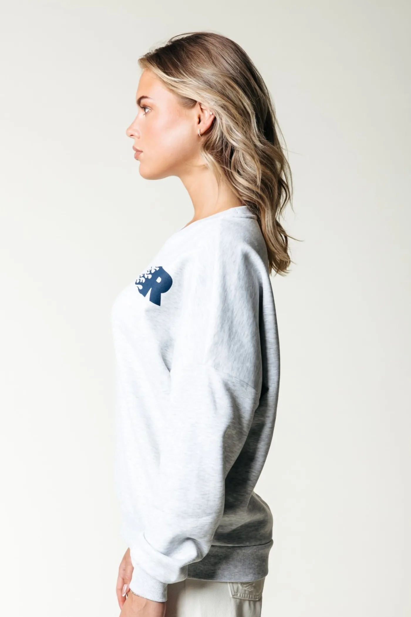 Racer Logo Dropped Shoulder Sweat