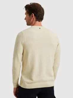 R-neck cotton mouline