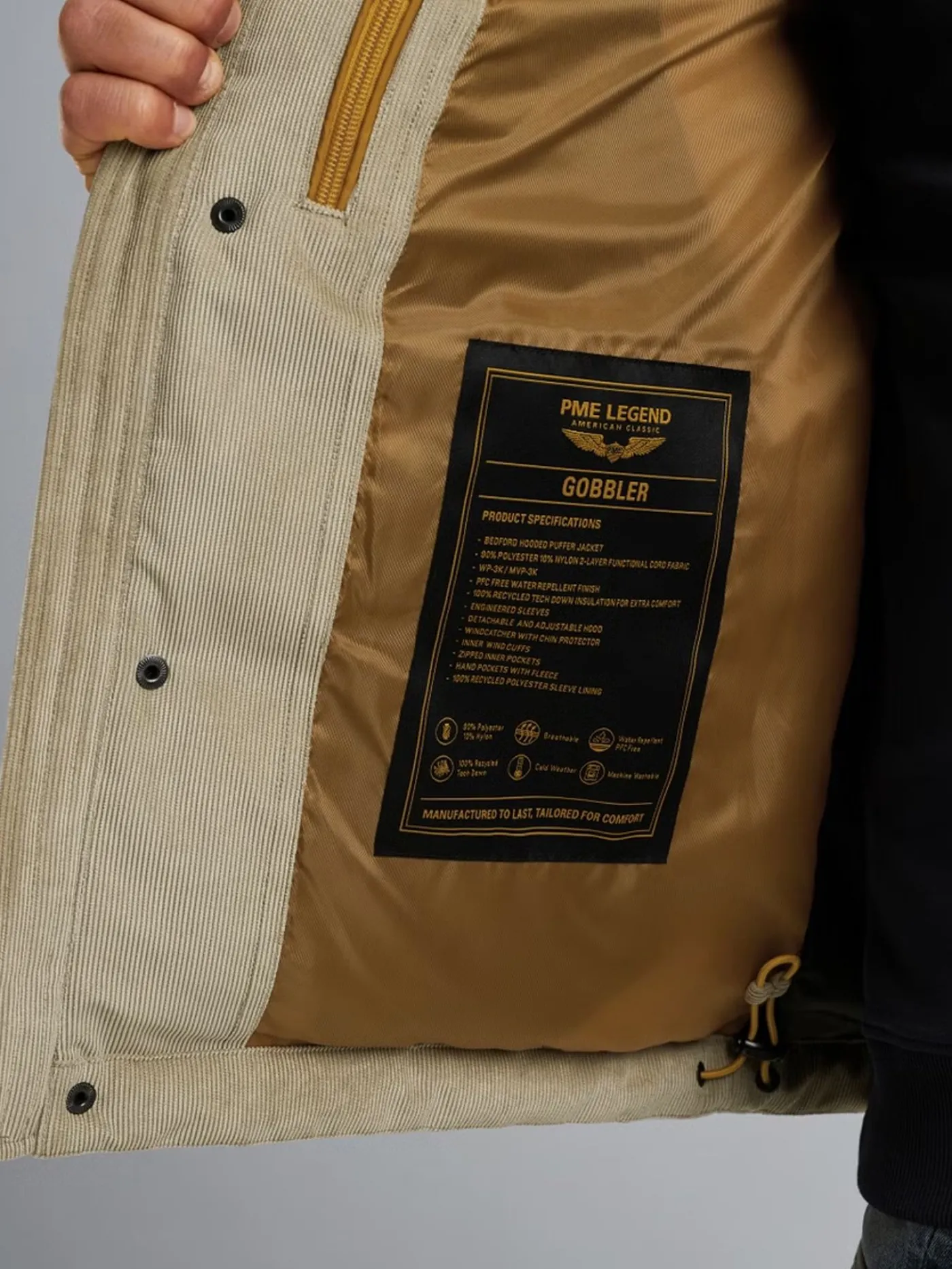 Semi long jacket GOBBLER Clear For