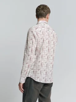 Shirt Allover Printed With Linen