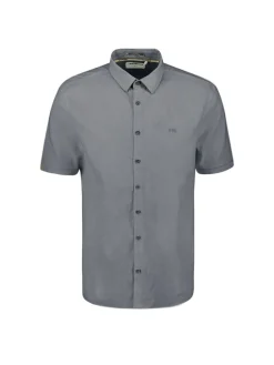 Shirt Short Sleeve 2 Coloured Melange With Linen