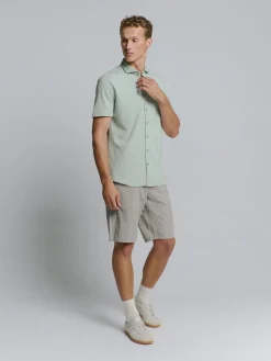 Shirt Short Sleeve Jersey Melange Stretch