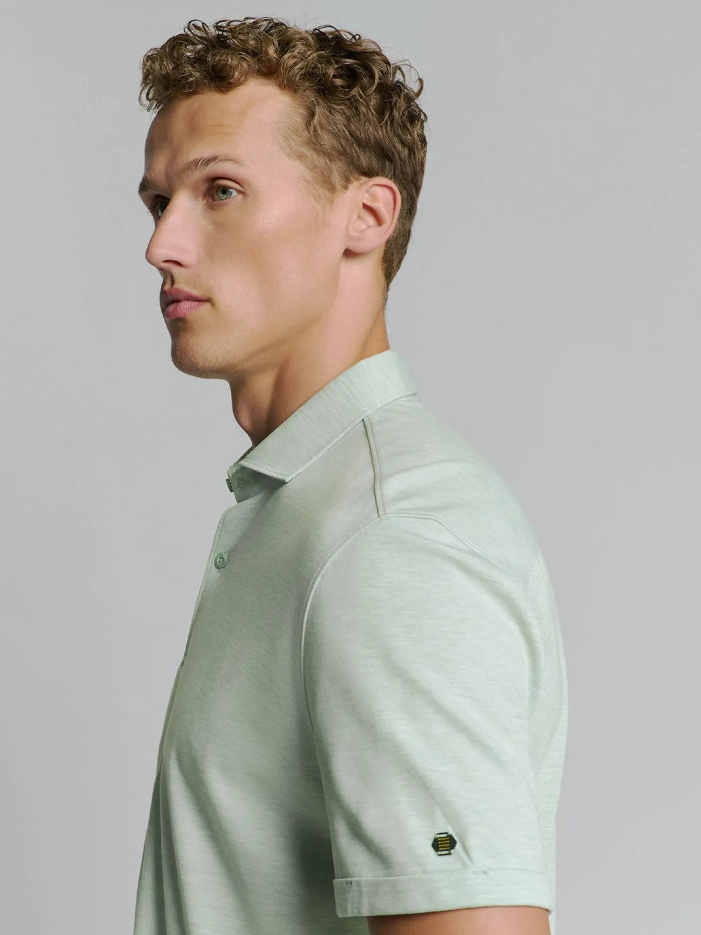 Shirt Short Sleeve Jersey Melange Stretch