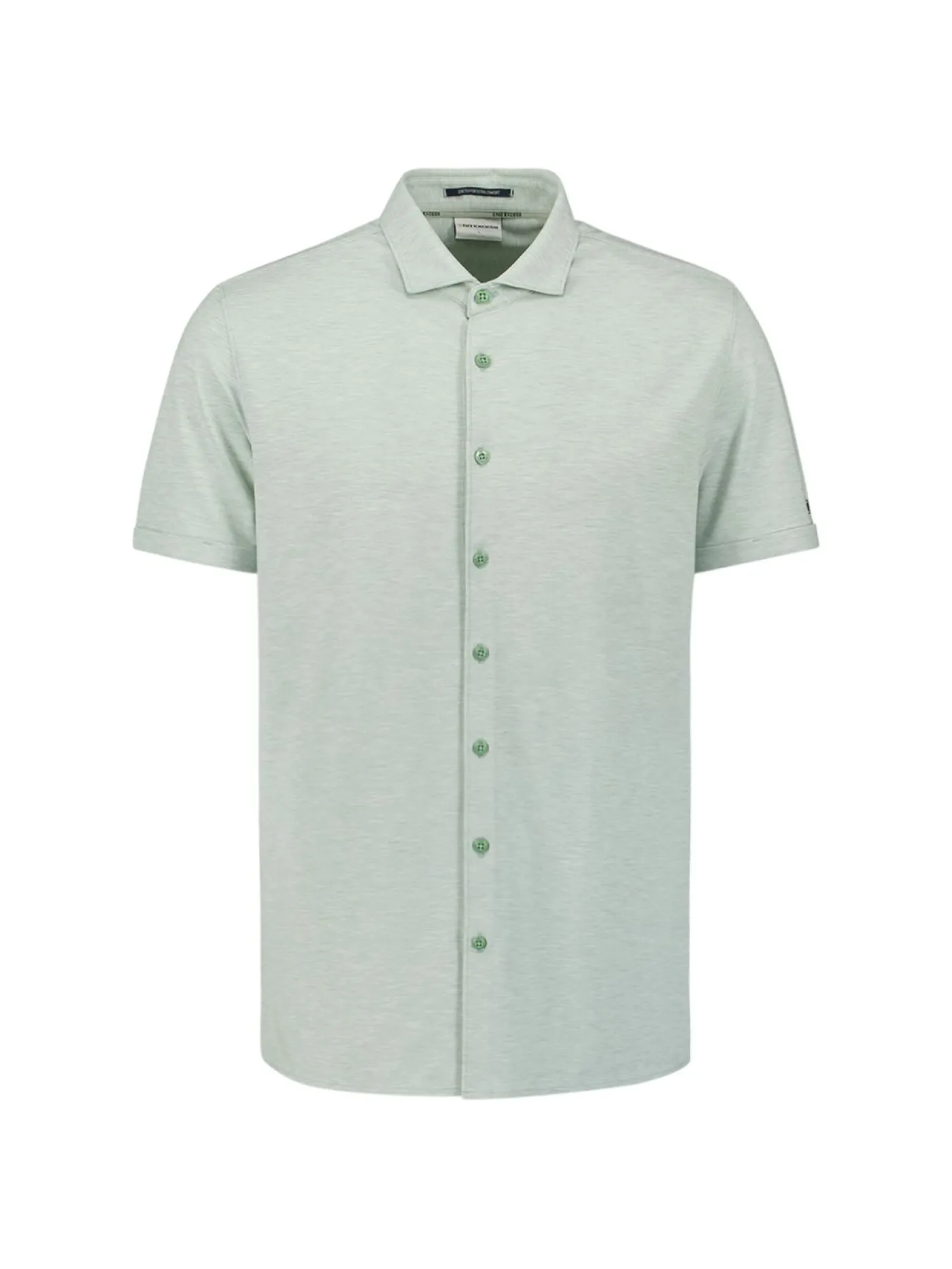 Shirt Short Sleeve Jersey Melange Stretch