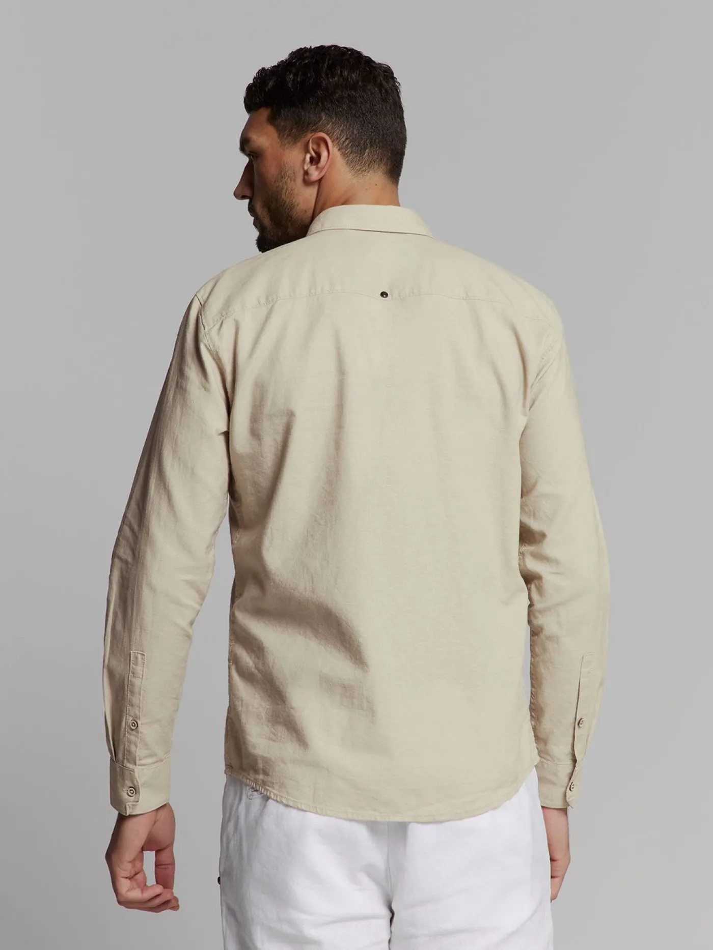 Shirt Solid With Linen