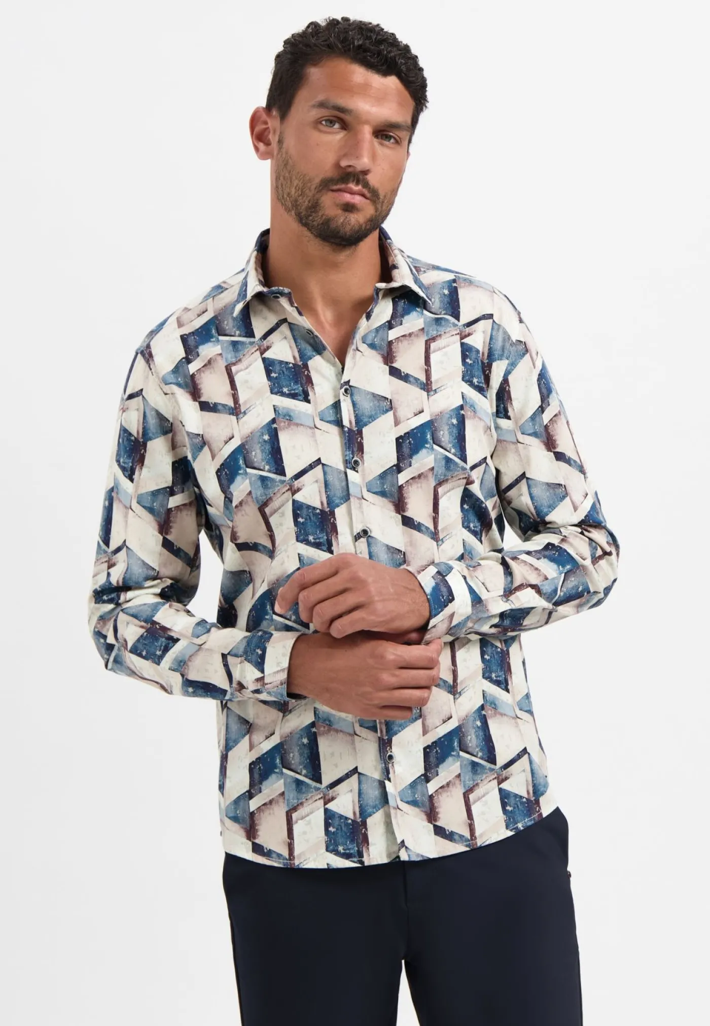 Shirt Stretch Allover Printed