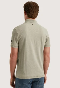 Short sleeve polo pique  melange