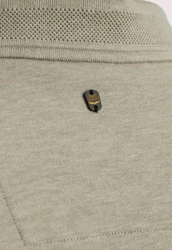 Short sleeve polo pique melange