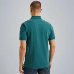 Short sleeve polo trackway polo