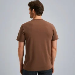 Short sleeve r-neck cotton elastan